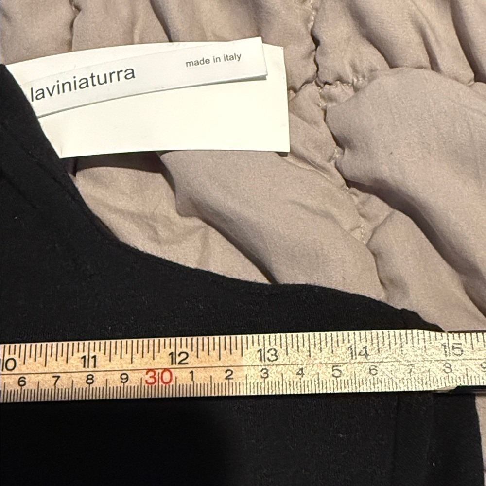 Laviniaturra Made in Italy Two Tone Long Sleeve Wool Sweetheart Dress SZ 12 NWT - Picture 12 of 12